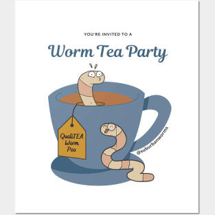 Worm Tea Party Posters and Art